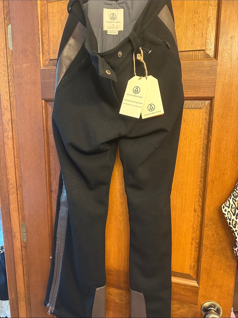 Alps & Meters Women’s Twenties Trouser Women’s Black Side-Panel Ski Pants
